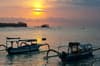 Sunset Mushroom Beach Lembongan Bali Indonesia