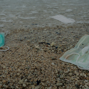 Single Use Face Mask Ocean Banner