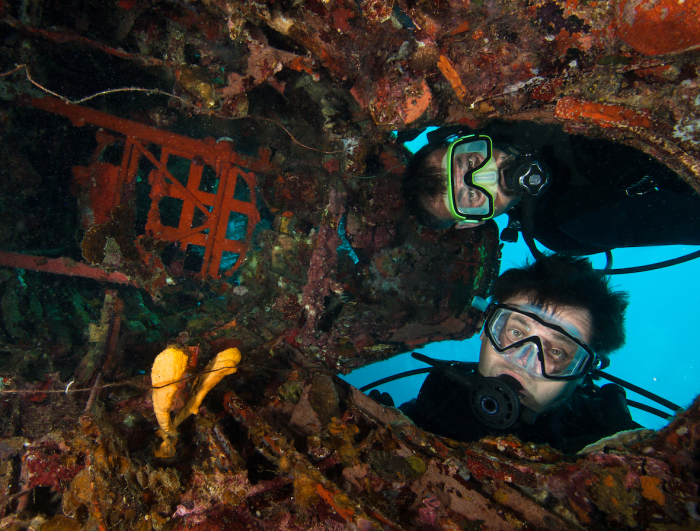 The Worlds Most Exciting Wrecks Palau Shipwreck Divers Shutterstock