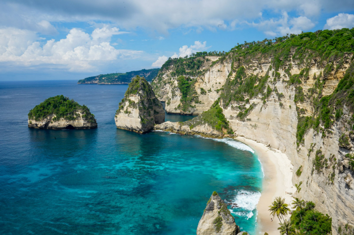 Cliffs Of Penida Island Bali Indonesia