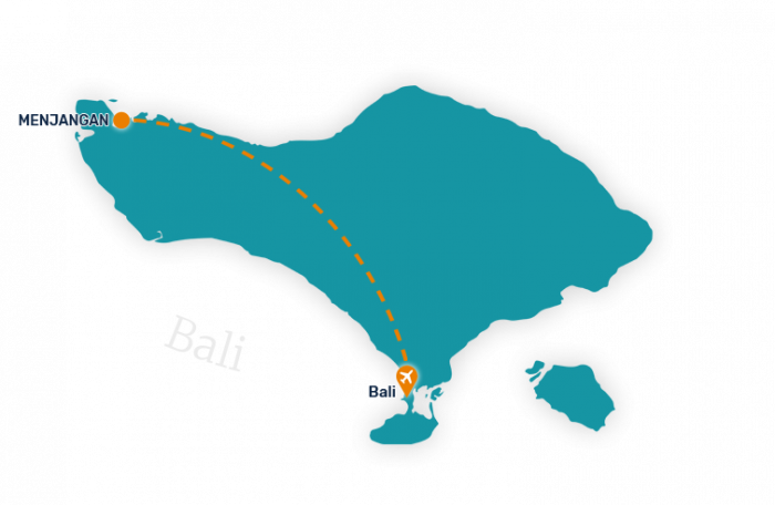 Map Indonesia Bali Menjangan