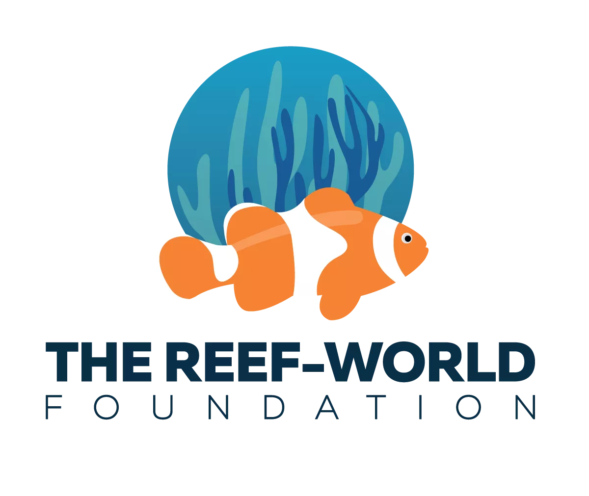 The Reef World Foundation Vertical Logo Full Colour