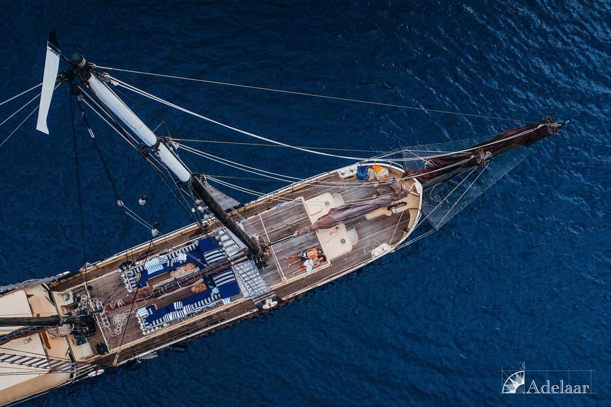 Adelaar is a gorgeous wooden phinisi offering private charters throughout Indonesia (photo by Adelaar)
