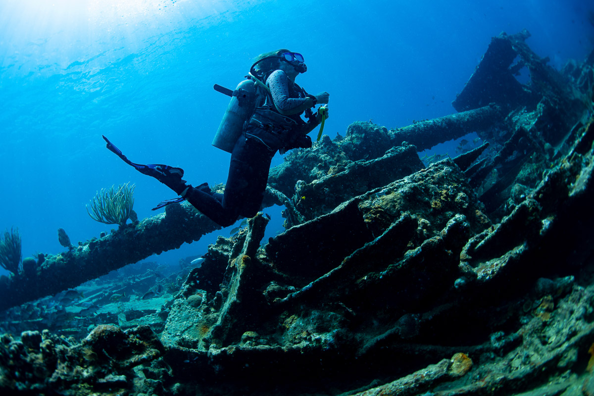 Diving the RMS Rhone in British Virgin Islands