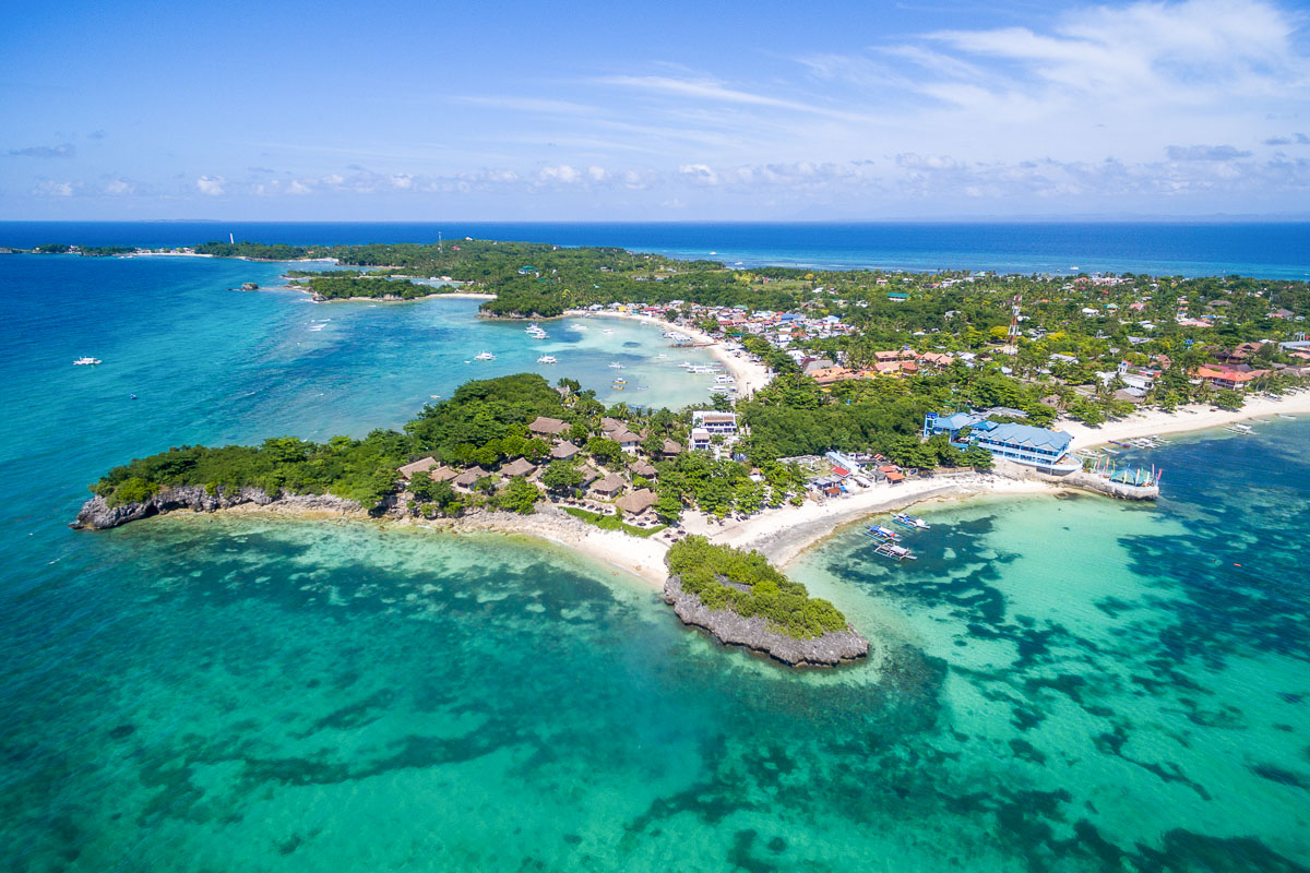 Malapascua island from the air