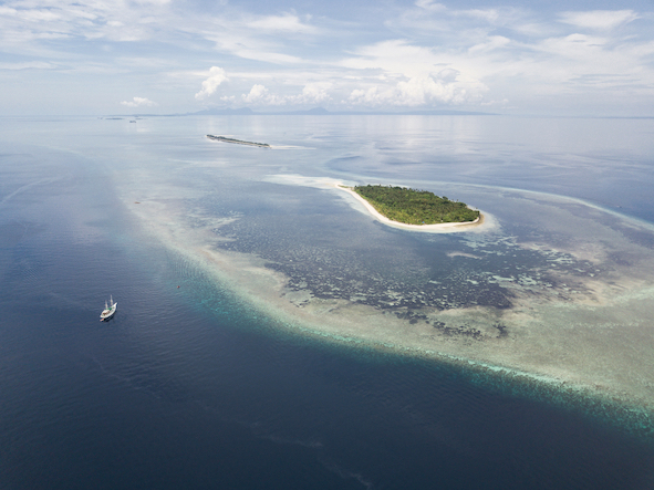 Pulau Koon is frequently visited during extended Banda Sea trips