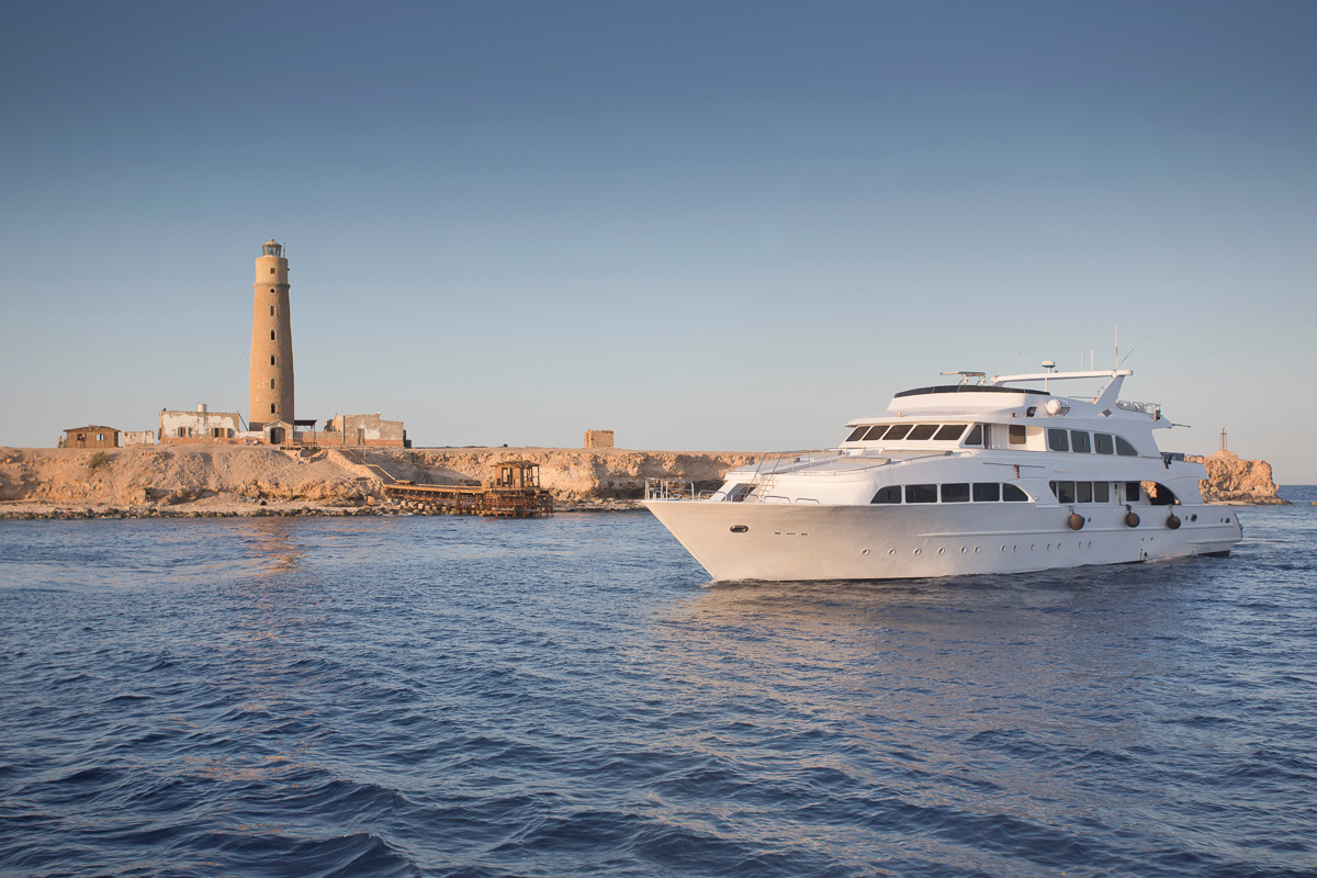 A dive safari liveaboard exploring Egypt's Red Sea