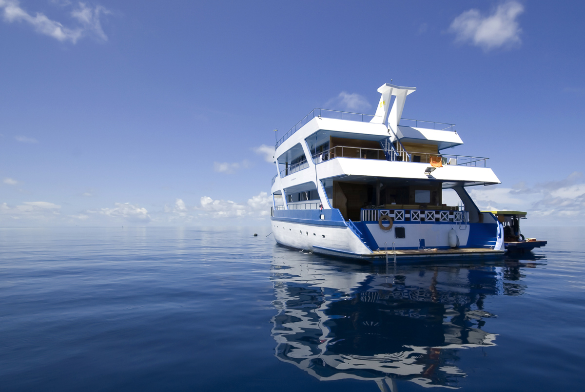 A dive safari liveaboard in the Maldives