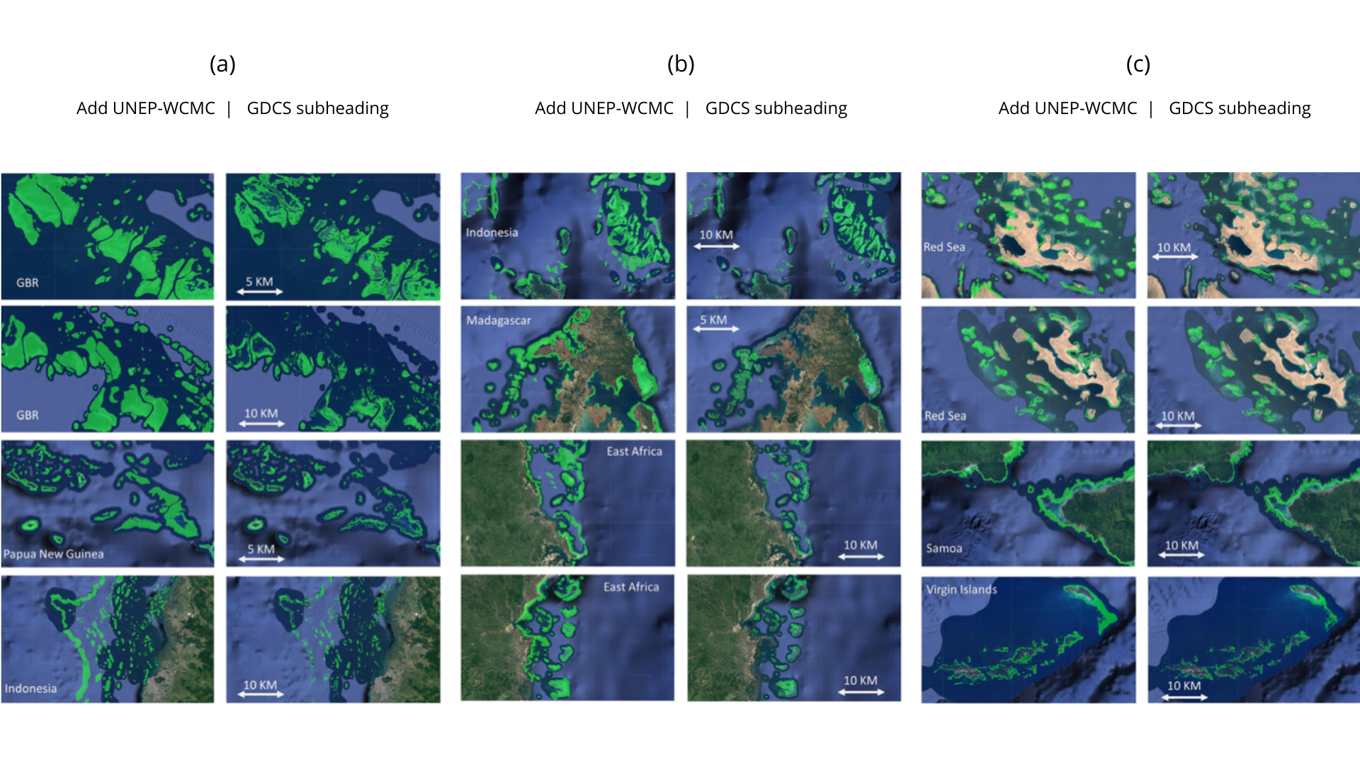 Visual comparison of a map by UNEP-WCMC and the ASU Center for Global Discovery and Conservation Science