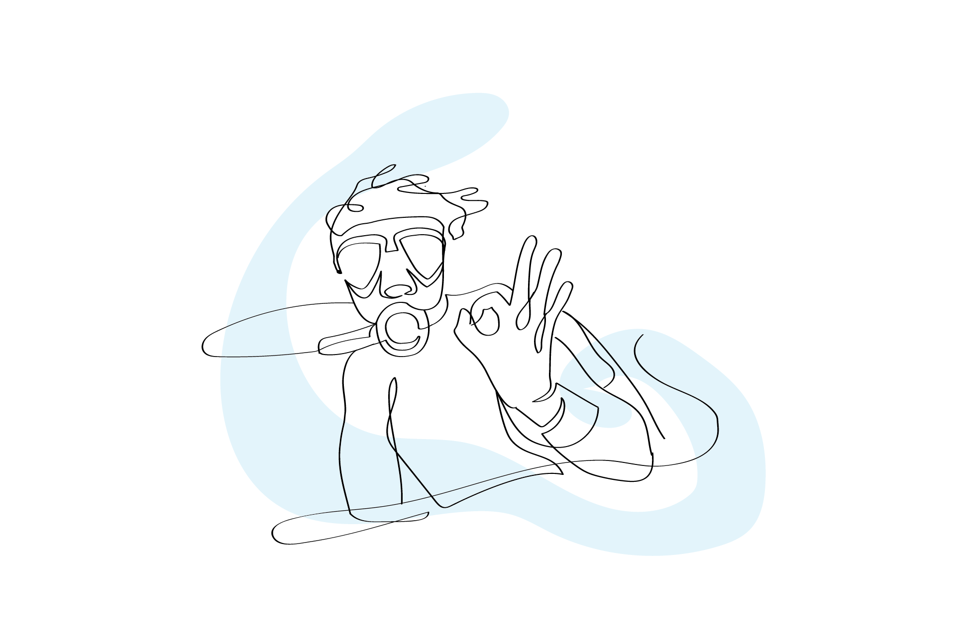 Zublu Illustrations Ok Diver