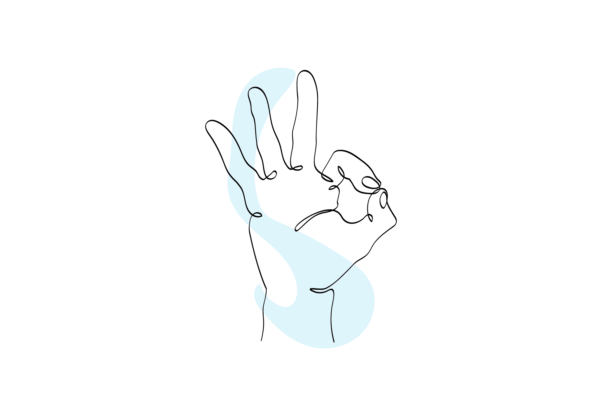 Zublu Illustrations Ok Sign