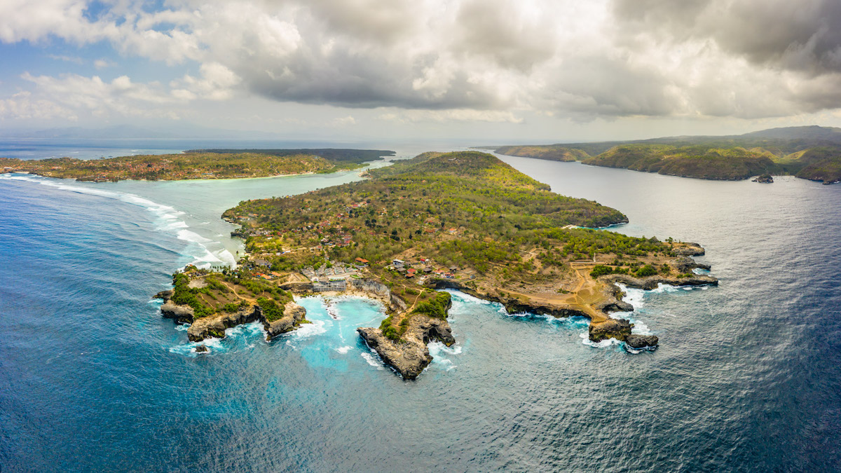 Cliffs Of Lembongan Island Bali Indonesia