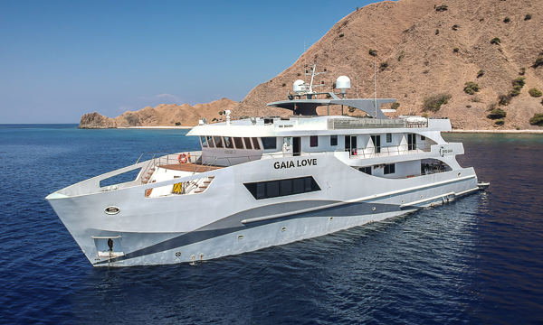 Gaia Love is an ultra-luxurious alternative to the traditional phinisi liveaboards