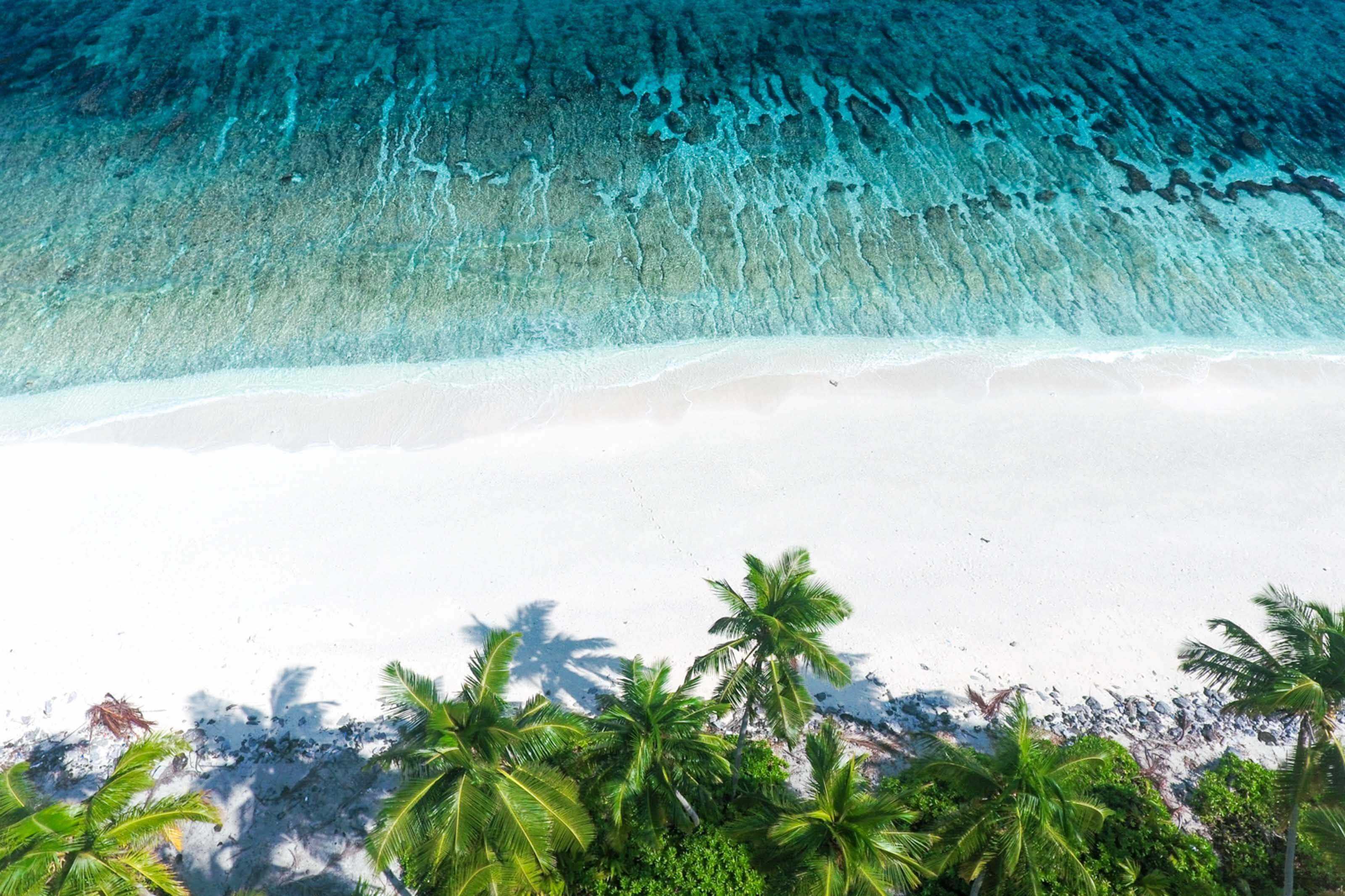 Fuvahmulah's landscape may be unique, but it still offers beautiful beachfront scenery