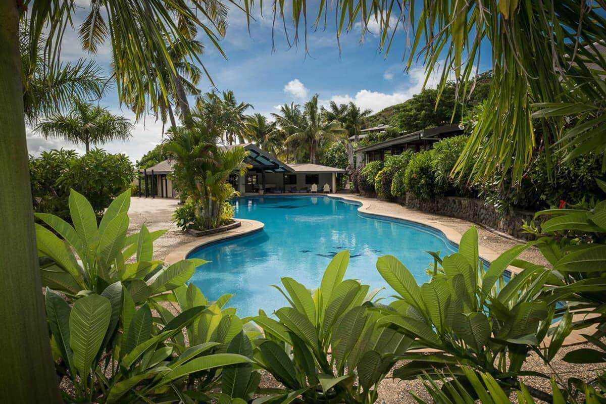 Volivoli is set around a beautiful pool, one of the resort's many highlights