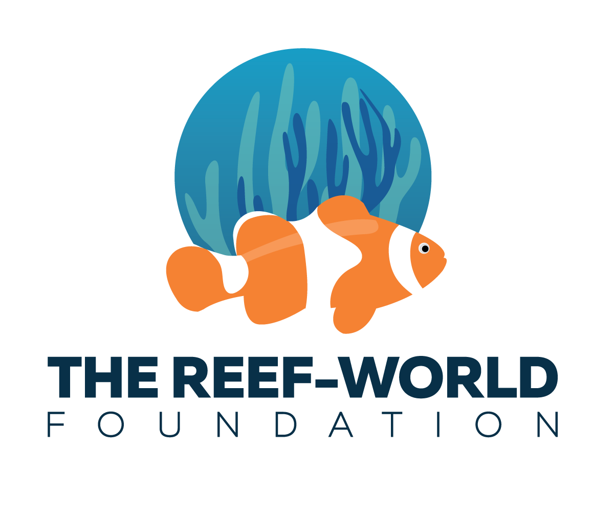 The Reef World Foundation Vertical Logo Full Colour