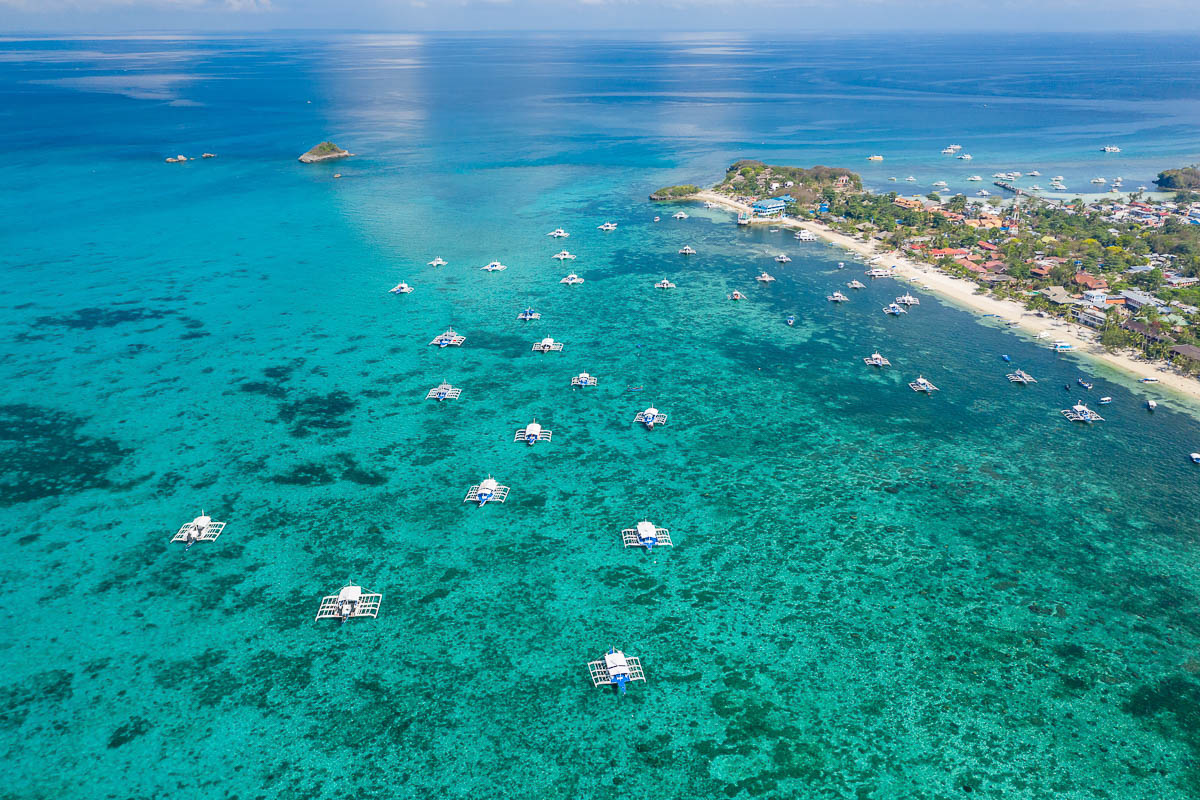 Malapascua Cebu Philiipines Diving View of Malapascua
