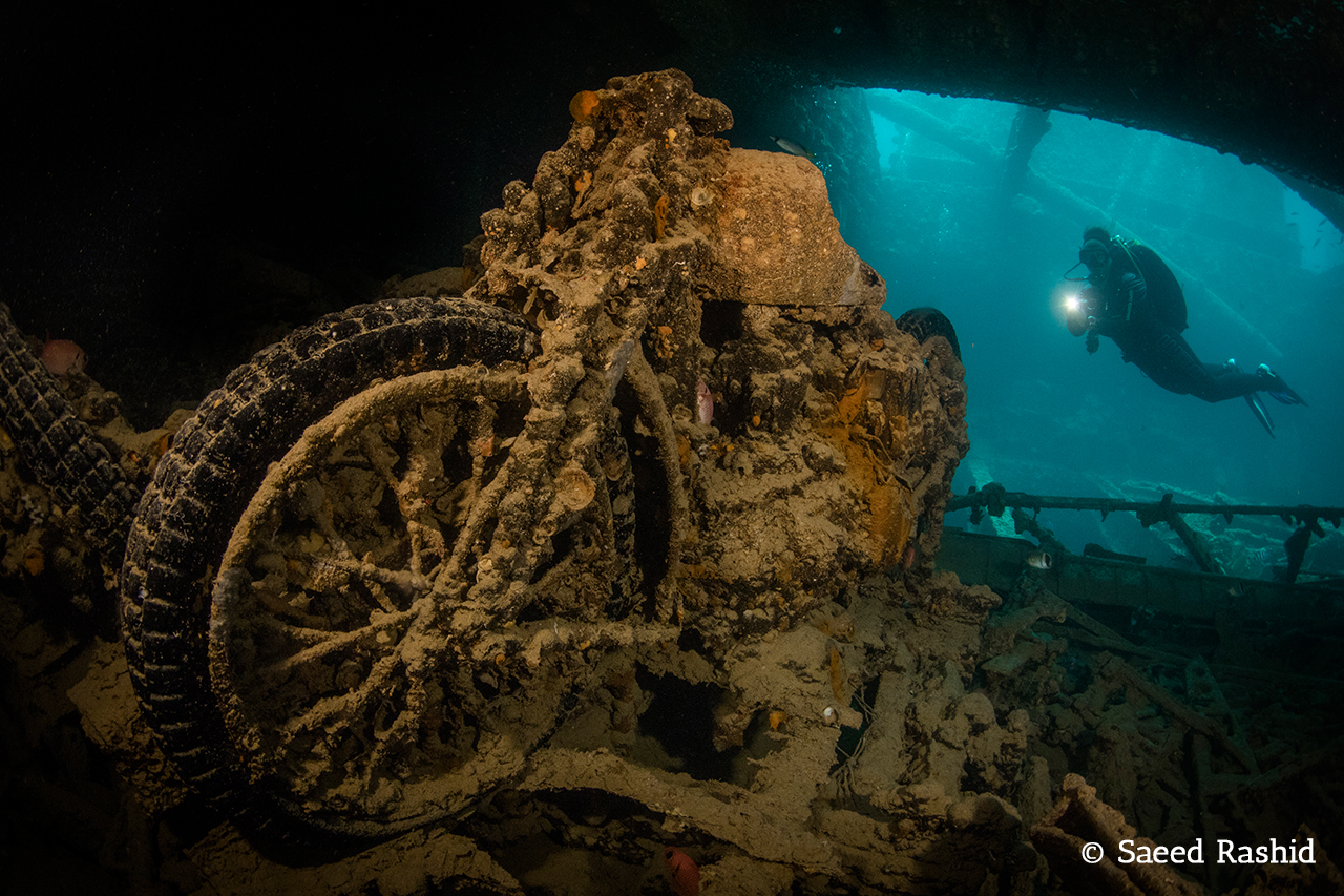 BSA Motorcycles are among the Thistlegorm's unique cargo