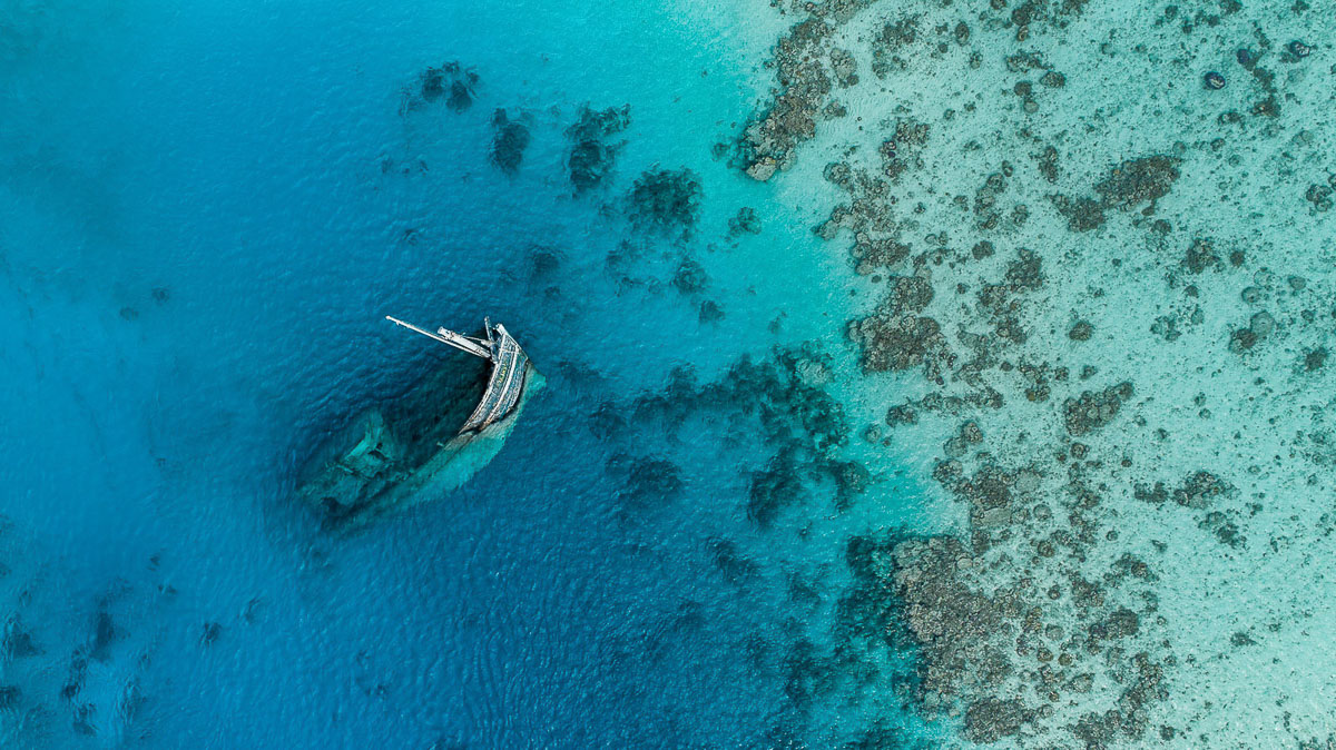 The Keyodhoo Shipwreck in Vaavu Atoll